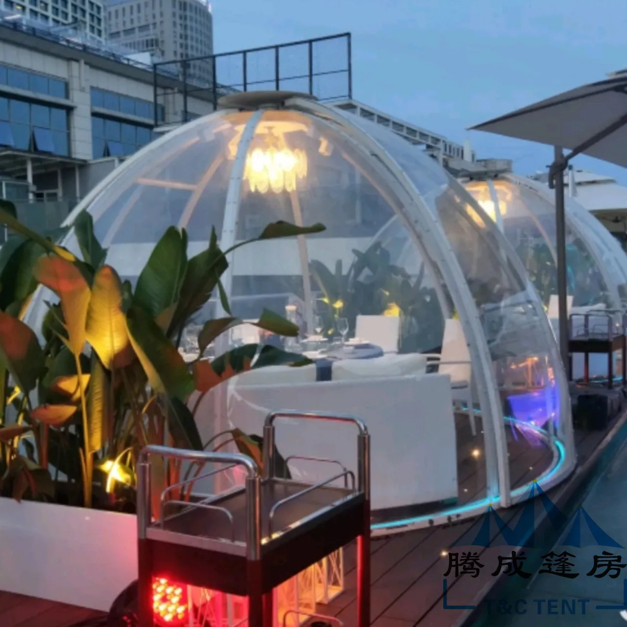 Trasparente Pc Starry Sky Bubble Sferico Glass House Tenda Hotel Wild Luxury Internet Celebrity Photo Punch Restaurant Camping