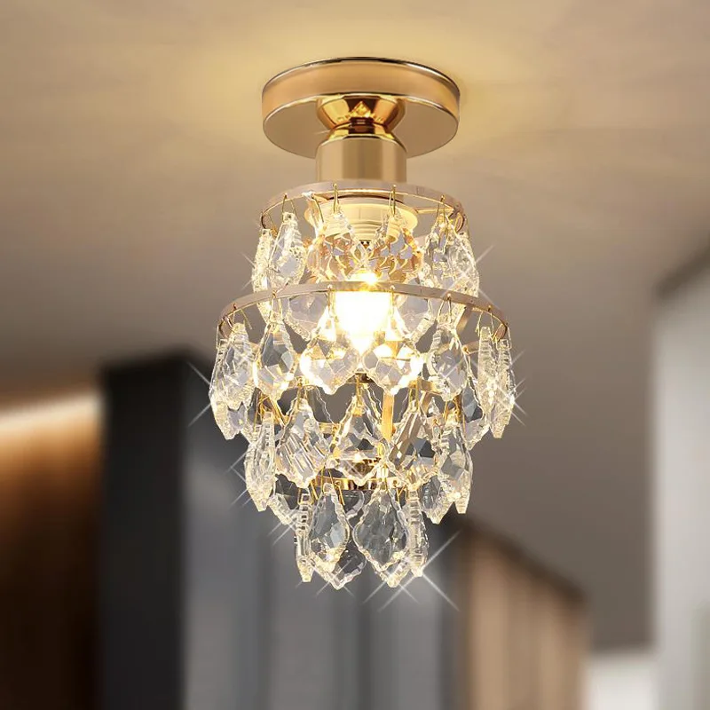 Description Picture 5 of itemNordic Aisle Lights LED Corridor Entrance Balcony Simple Modern Cloakroom Entrance Light Luxury Crystal Small Ceiling Lamps