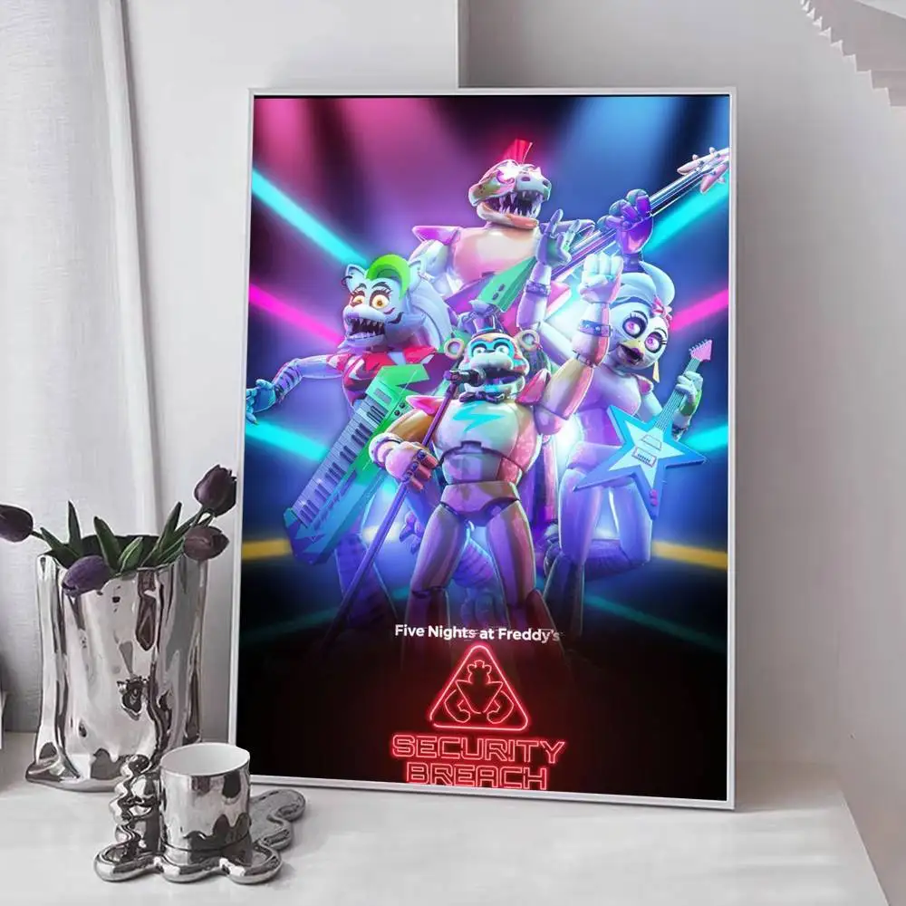 FnafFive-Nights-At-Freddy Posterkunst mit Drucken, Dekoration für Zuhause, Schlafzimmer, Wohnzimmer, Geschenk – Detail 17