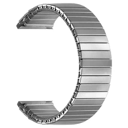 Universal Stainless Steel Elastic Stretch Watchband - 22mm Expansion Bracelet Accessory - L - about 153mm (Silver)