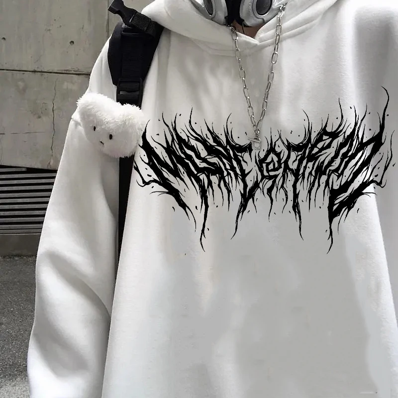 

Harajuku Gothic Women Sweatshirt Streetwear Tops 2022 New Winter Punk Oversized Vintage Long Sleeve Women Hoodies Sweatshirt