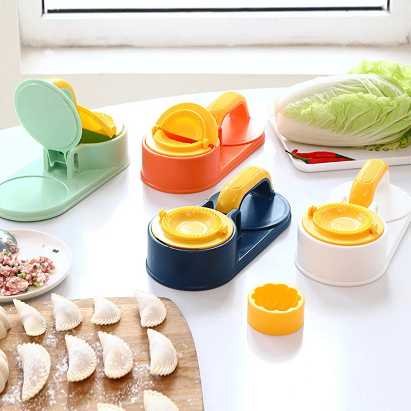 3 In 1 Kitchen Dumpling Mold Pressing Machine Manual Dough Presser Dumpling Wrappers Press Wrapper Manual DIY Skin