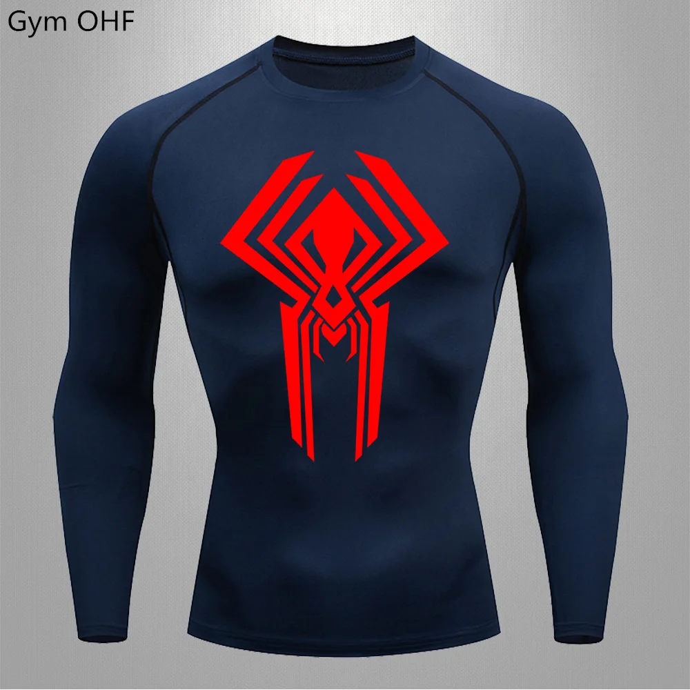 

Compression Running Shirts Men Rashguard Fitness Quick-Drying Sports T-Shirt Bodybuilding Gym Workout Training Shirt Man 2099