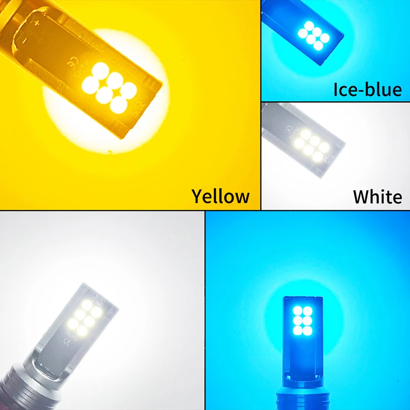 H8 LED H11 H1 9005 9006 HB3 HB4 H7 H3 H4 Car Fog Lights 1PC With 3030 Chips 12LED 6000K White Auto Fog Lamp Day Running Light 12V led car lights,led lights