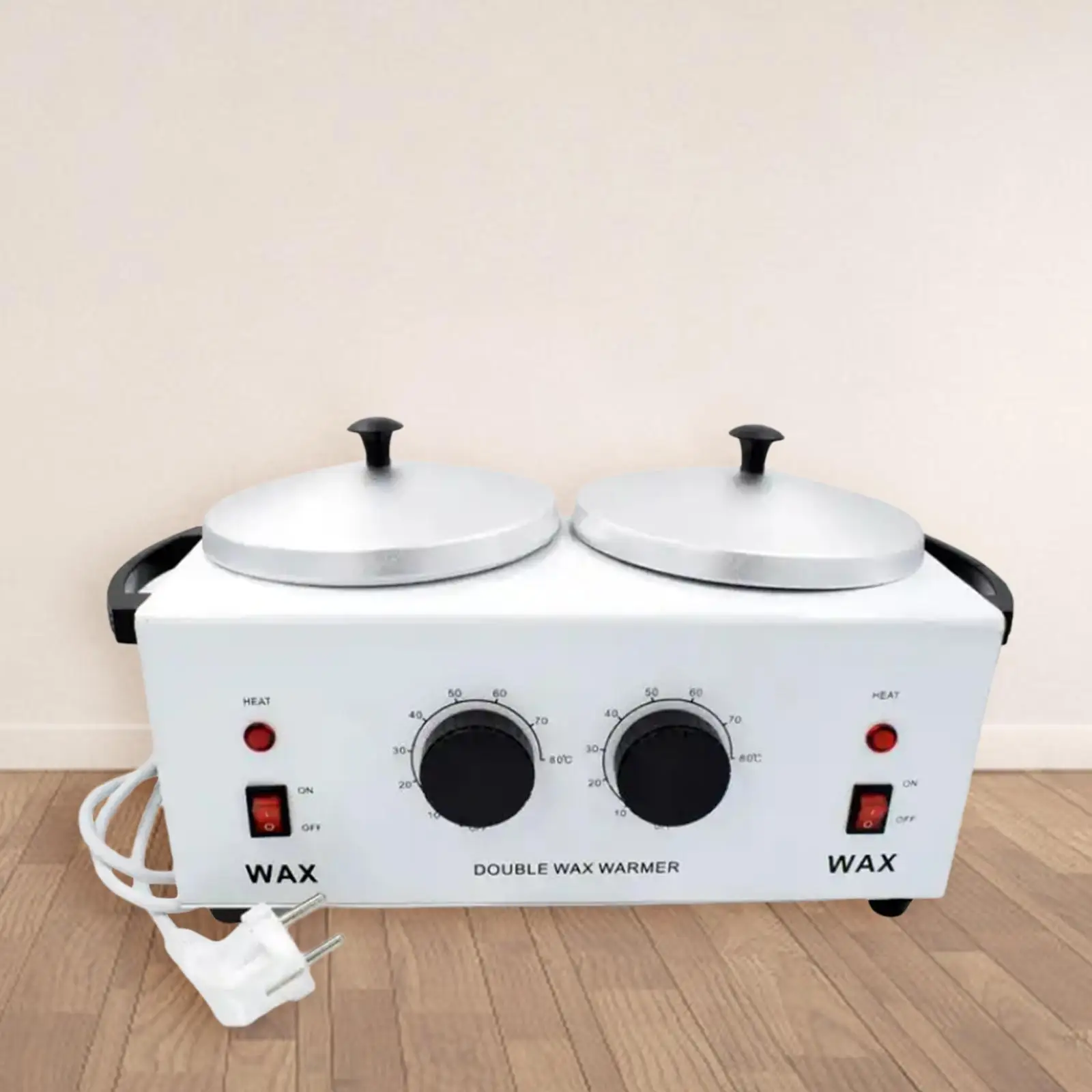Double Pot Wax Warmer Portable Melter Machine for Hand and Feet SPA Epilator