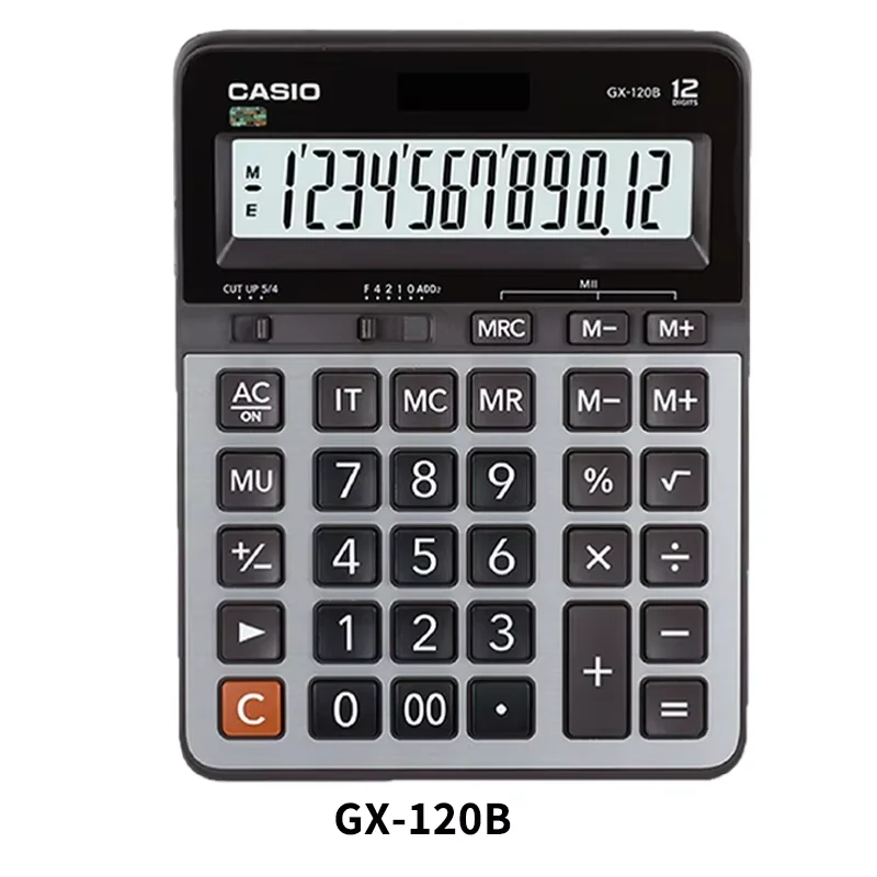 Casio Dual Power 12-Digit Desktop Calculator
