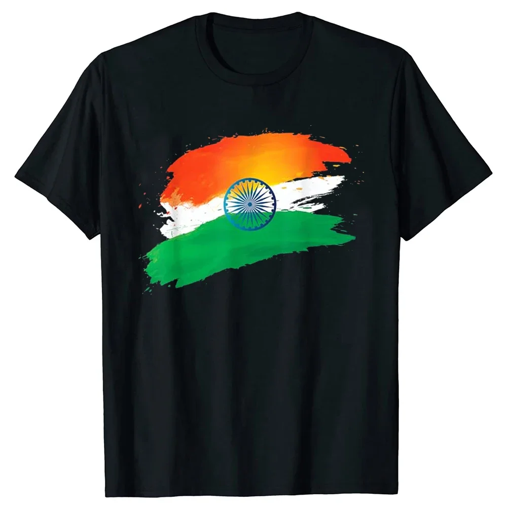 Funny India Independence Day 15 August Indian Flag T Shirts Summer Style Graphic Streetwear Birthday Christmas Gifts_voghion.com