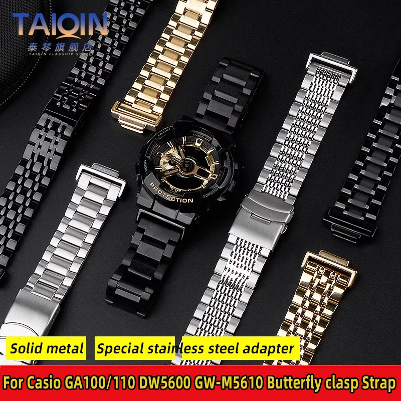 Cinturino In Metallo Per Casio Ga100 Ga110 120 5600 5610 Darth Vader Cinturino Piccolo Quadrato Dw5600 Gw-M5610 Cinturino Per Orologio In Acciaio Inos