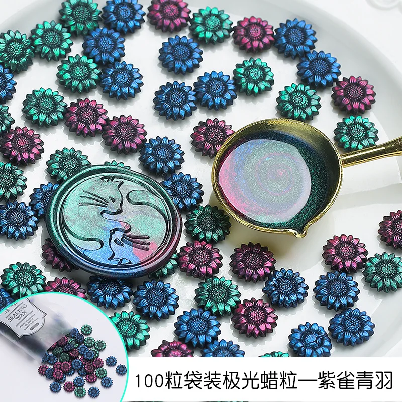 Colorful Wax Particles for DIY Greeting Card Making
