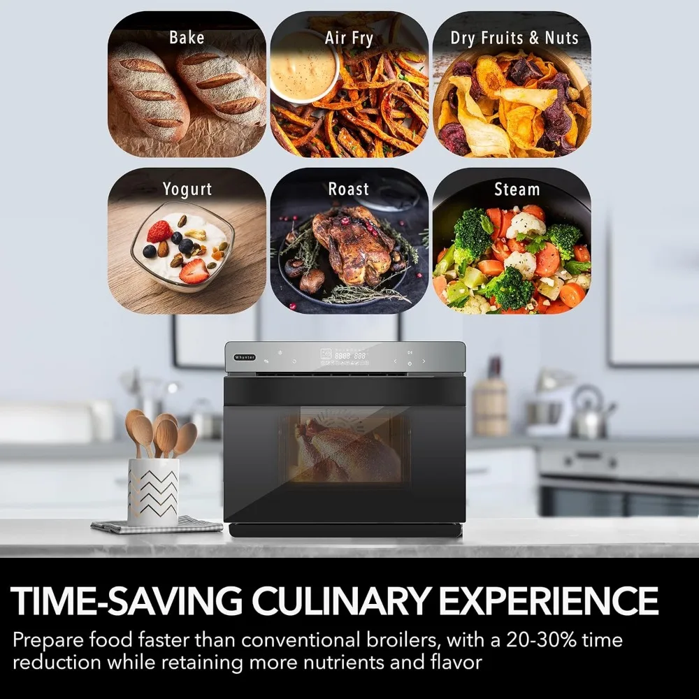 Whynter TSO-488GB Grande 40 Quart Capacity Counter-Top Multi-Function Convection Steam Oven, Black Stainless Steel 5