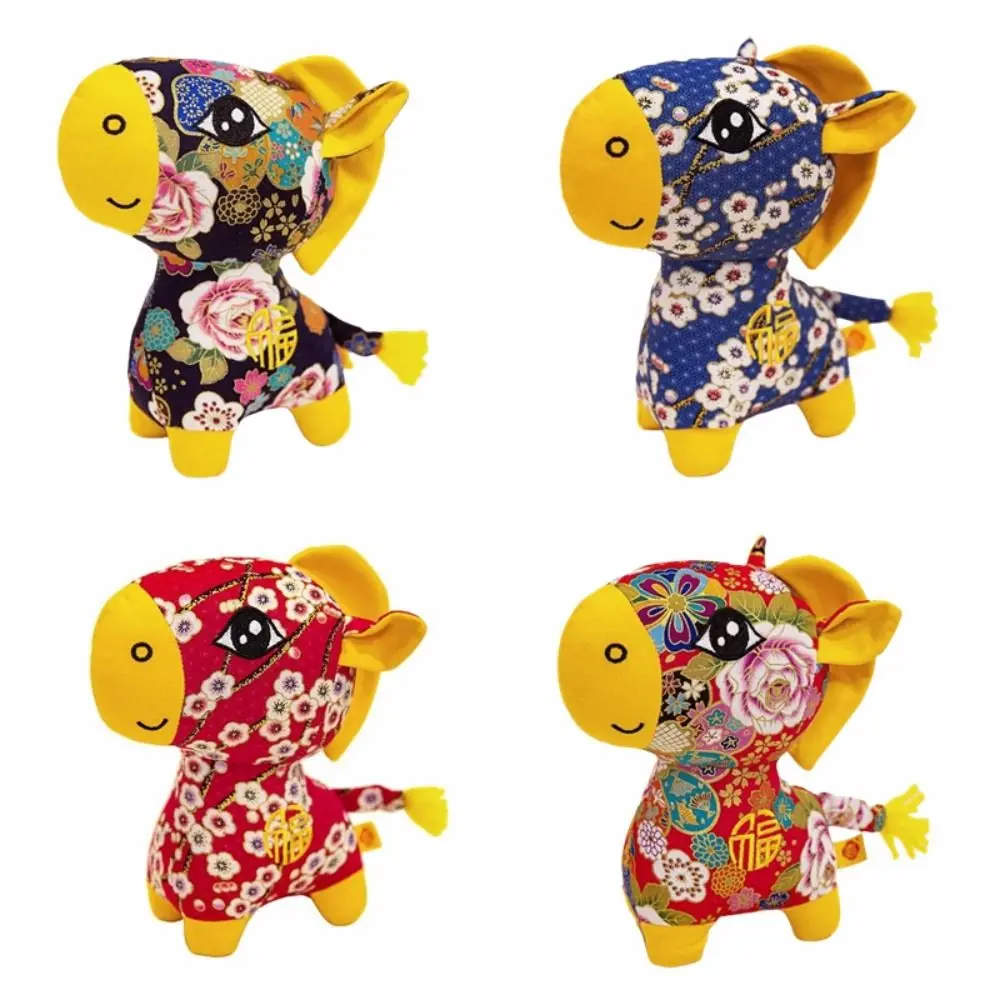 Chinese Style Horse Mascot Stuffed Animal PP Cotton Soft Horse Stuffed Animal Cartoon Collection Chinese Horse Year of Horse