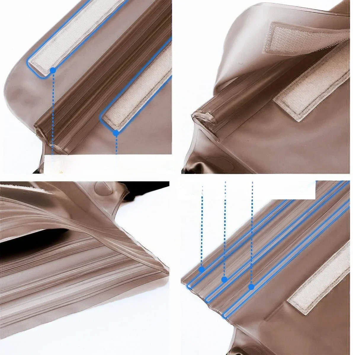 Waterproof Phone Bag, Three-Layer Sealed Touch Screen Waterproof Phone Waist Bag, Suitable For Swimming, Drifting, And Diving