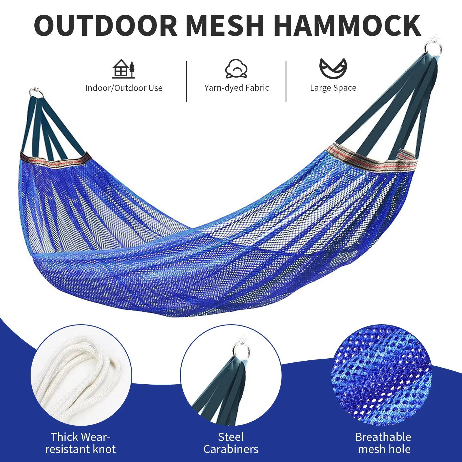 Thick Rope Double Hammock 1