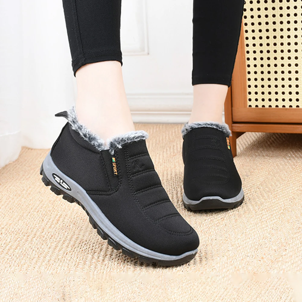 

Simple Thicken Plush Shoes For Men Stylish All-match Thermal Shoes For Cold Weather