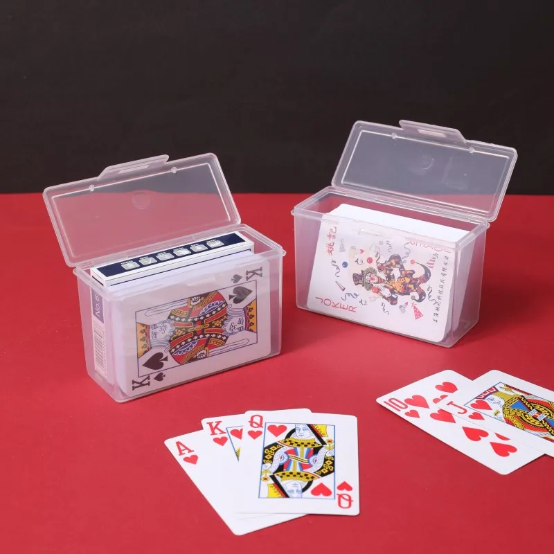 Nuove scatole di plastica trasparenti Contenitore per carte da gioco Custodia in PP Imballaggio Scatola di carte da gioco per poker per giochi da tavolo