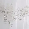 Window Screen Living Room Bedroom Finished Product 1PC French Style Beautiful Pearl Diamond Sparkling Starry Sky Embroidery 3