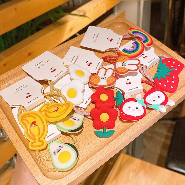 

Baby hair tie small rubber band thumb hair tie for infants and young children cute girl hair headband that does not hurt hair