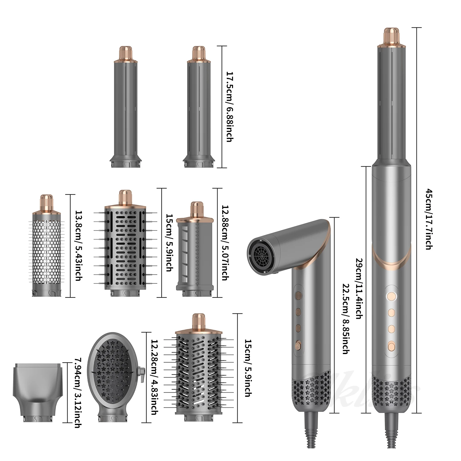8 in 1 Hair Dryer Styler Tools Set