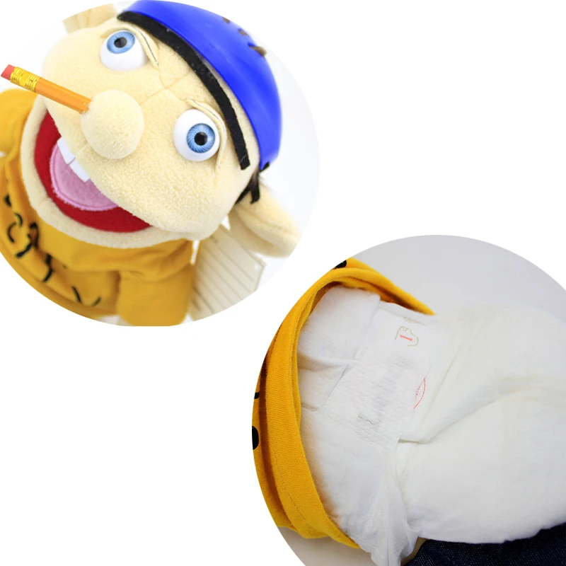 58cm Jeffy Hand Puppet Plush Doll Stuffed Toy Figure For Play