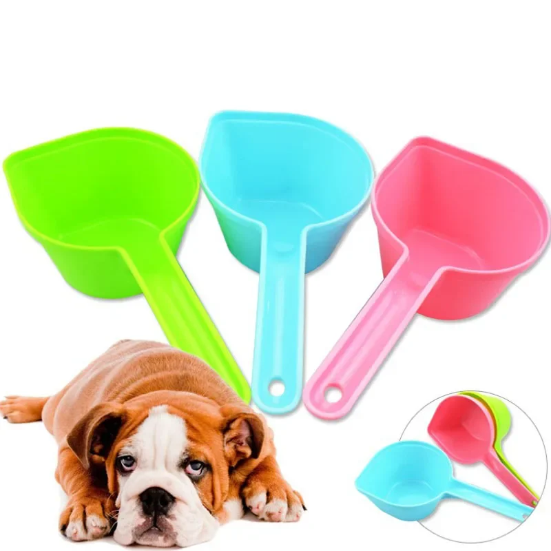 

High Quality Pet Feeding Shovel Plastic Cat Food Dog Food Pet Supplies Feeding Spoon Dog Food Shovel 1 Pcs