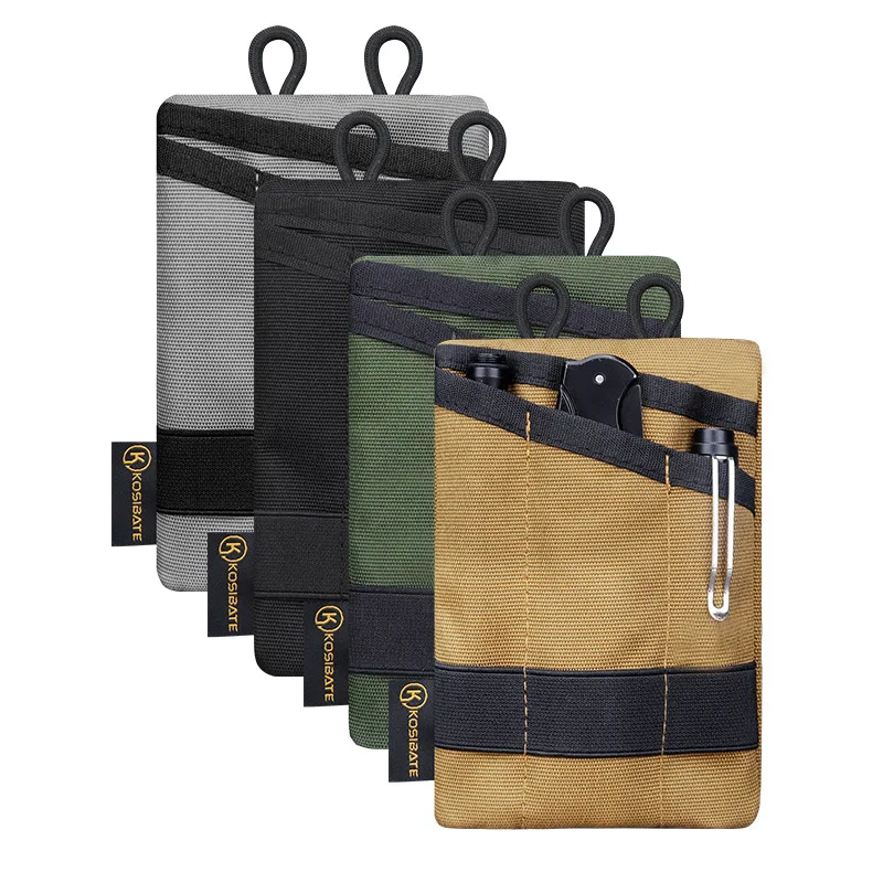 

Outdoor EDC Tool Storage Bag Tool Bag Multifunctional Foldable Credit Card Clip Wallet Tactical Knife Pen Hanging Pocket Gift