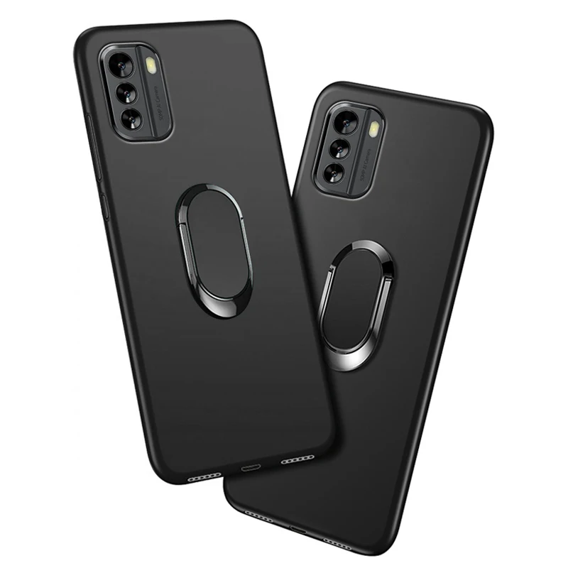 SEAHAI Cover Portafoglio In Pelle Per Nokia G60 5G - Custodia Antiurto Con Slot Carte, Supporto E Chiusura Magnetica, RFID Blocking, Nero