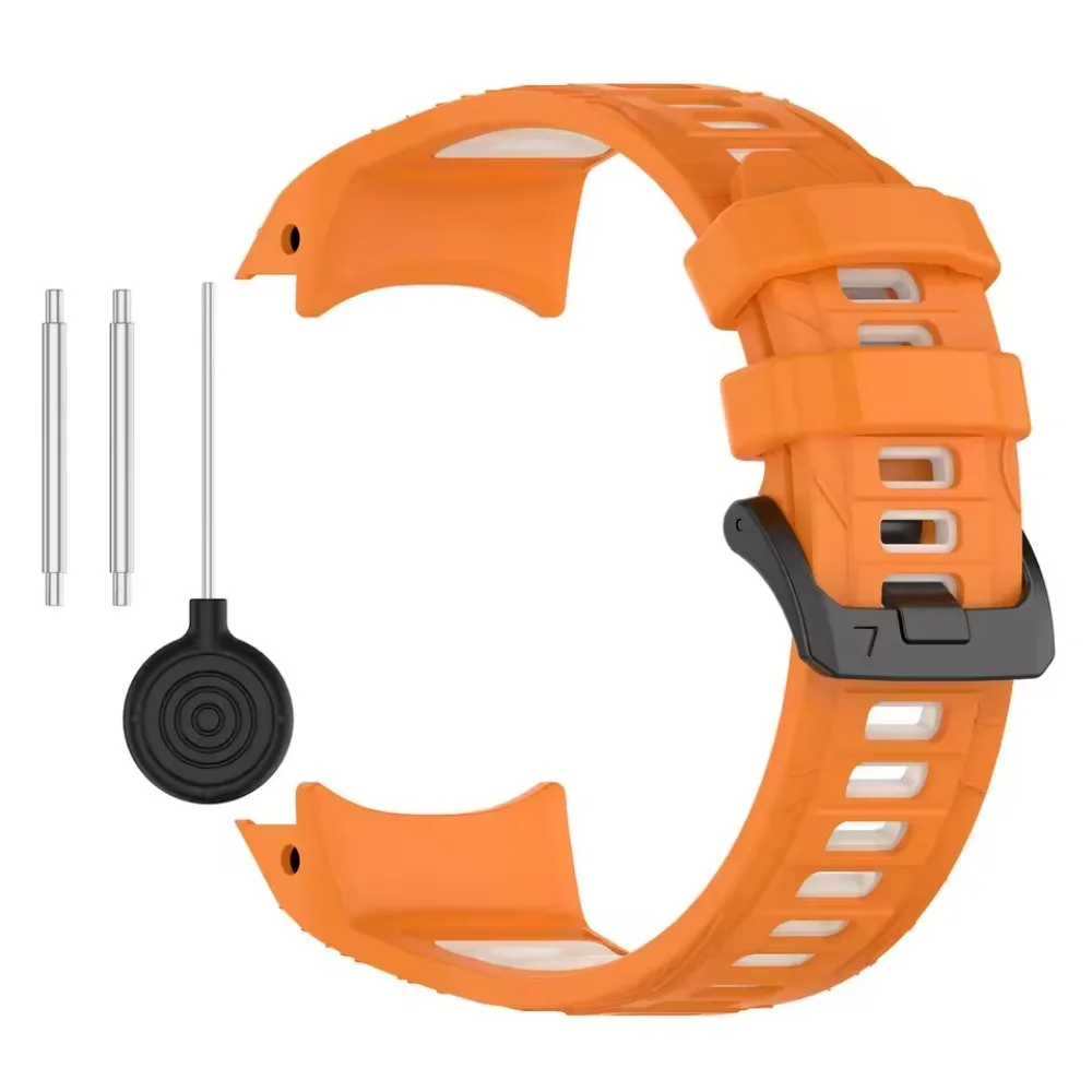 Two-Tone Soft Silicone Sports Strap – Comfortable Band for Garmin Instinct