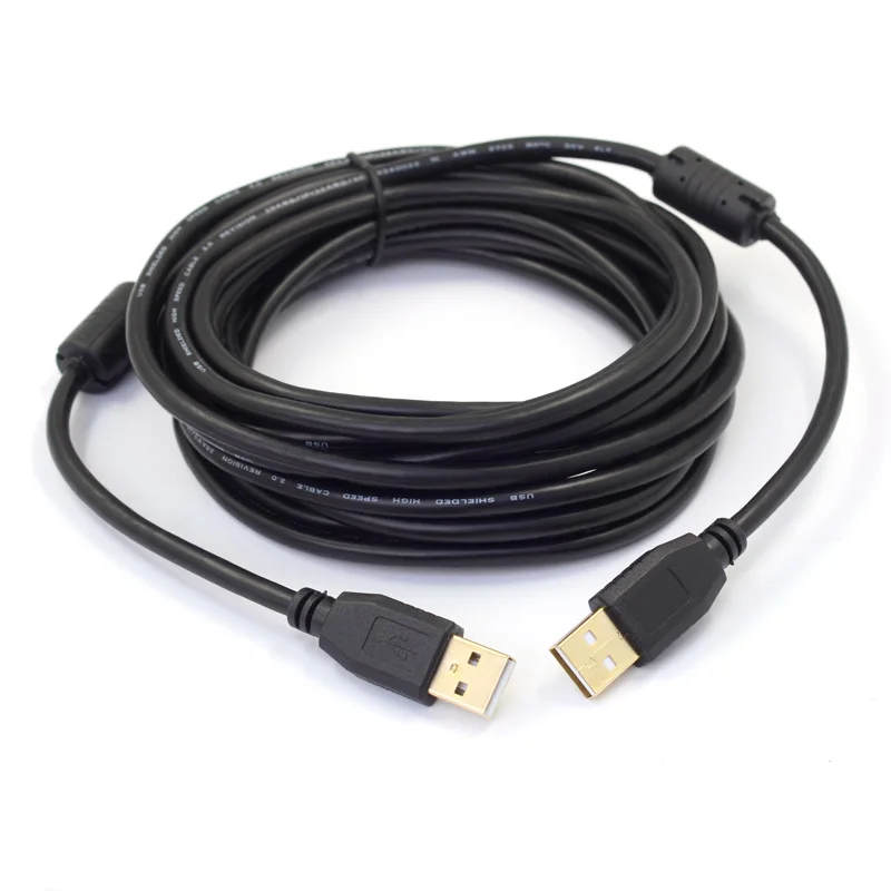 USB 3.0 Male-to-Male Extension Cable 2.0 Dual Connector A-A Signal Amplifier Lengthened Data Transfer Cable 3M 5M 10M 15M