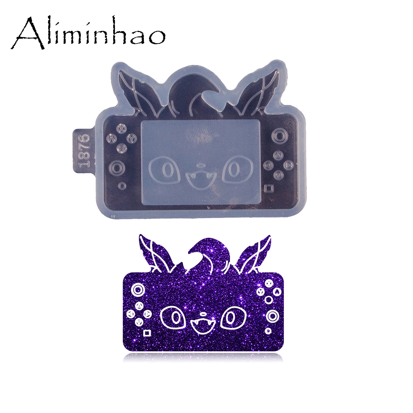 Dy1853 Anime Tier mit Herz Harz Shaker Formen Schmuck DIY handgemachte Charms Schlüssel bund Herstellung Anhänger Gussform – Detail 19