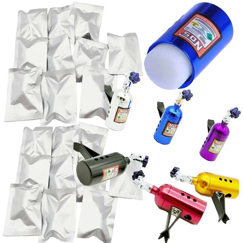 10pc Car Air Freshener Balms Car Perfumes Lemon Strawbery Grape Fruit Balm Nos Interior Air Vent Smell Cute Accessories