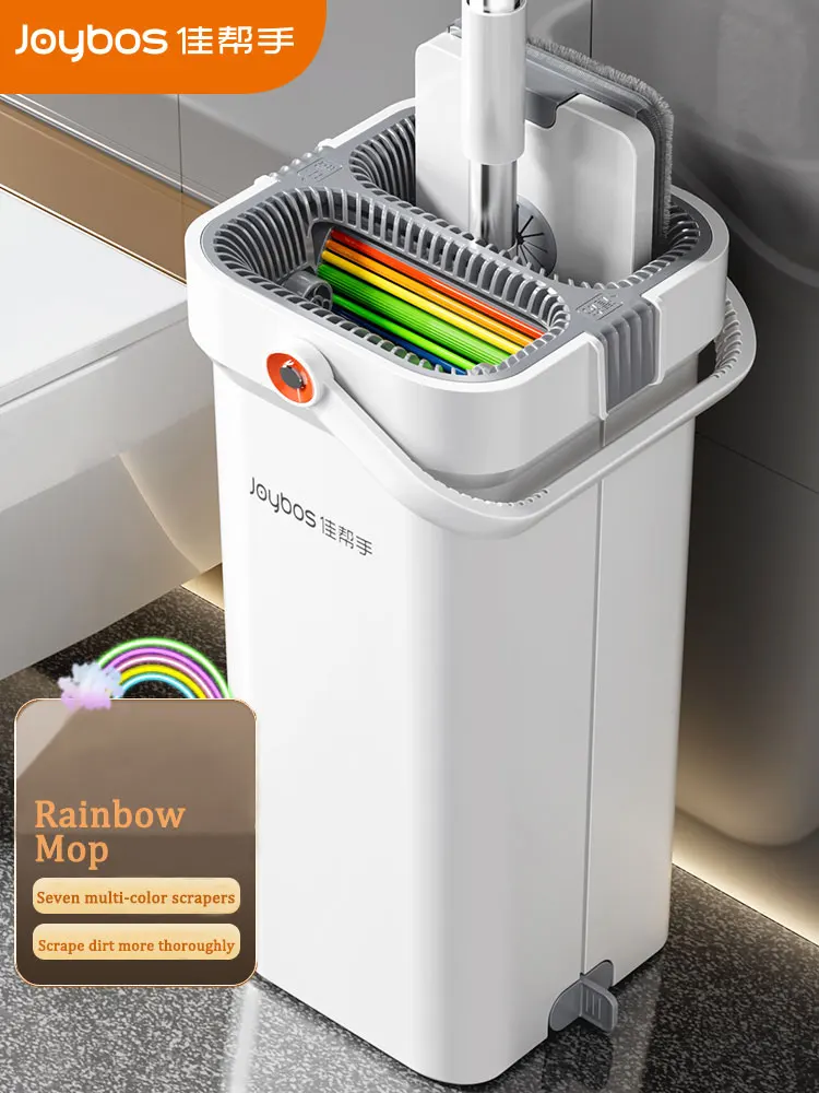 Joybos Mop With Bucket And Squeeze,hand Free Flat Floor Mop And Bucket