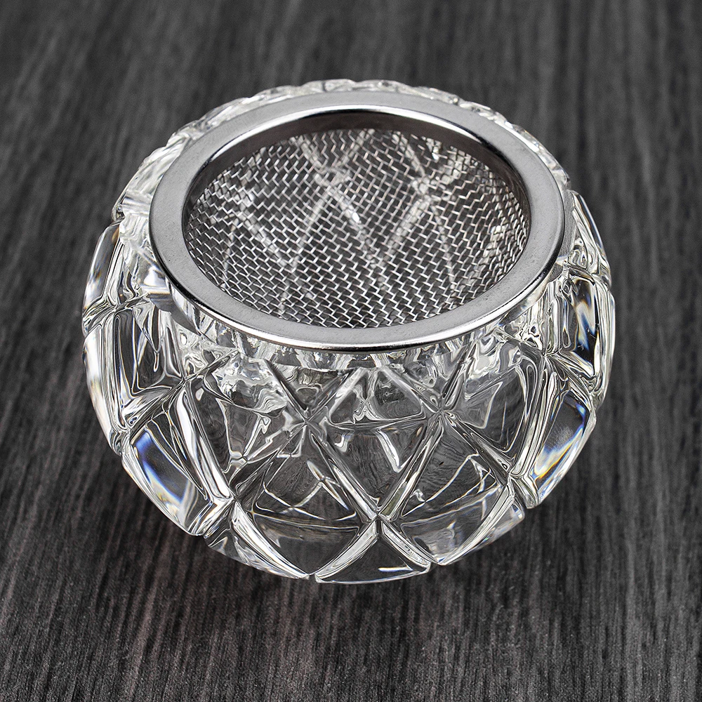 Dschinni Shisha Bowl Transparent Glass Hookah Bowl Metal Hookah Tobacco Filter Net Nargile Chicha Cachimbas Tobacco