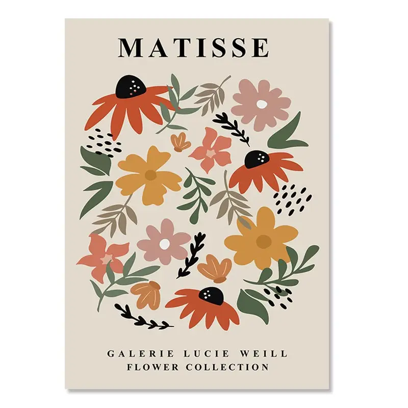 Matisse Poster Yayoi Kusama Posters And Prints Canvas Patings Flower Market Wall Art Pictures For Living Room Boho Decor Peckshirt