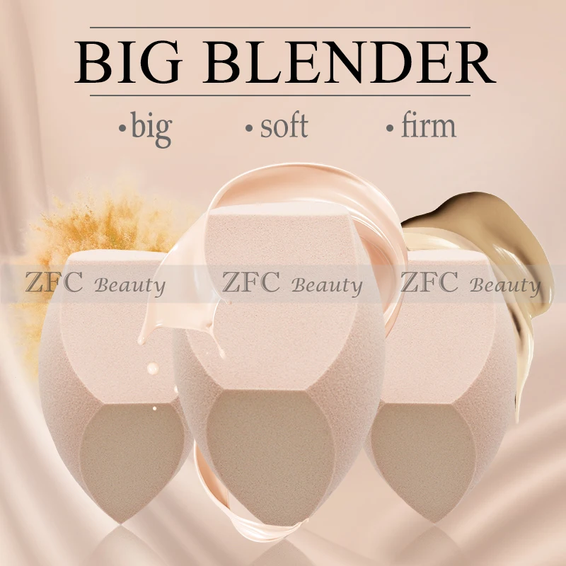 500 Pieces Big Size Makeup Foundation Sponge Make up Cosmetic Puff Powder Smooth Beauty Cosmetic Puff Make Up Blender Wholesale