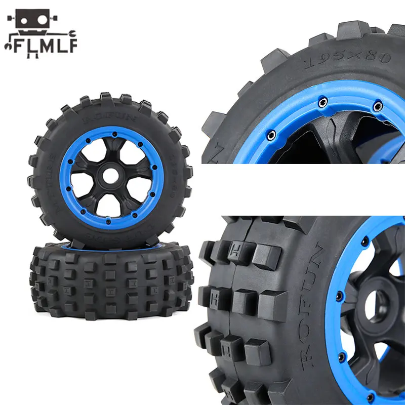 Vue arrière de la coque polycarbonate pour Axial SCX10, montrant les fixations pour châssis court ou long.