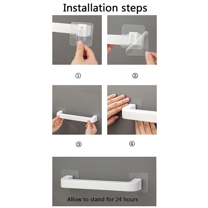 Household Minimalist Bathroom Wall Mounted Towel And Towel Storage Rack towel rack