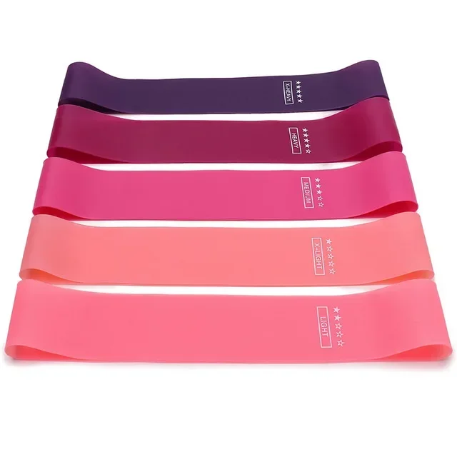 Portable Fitness Workout Equipment Rubber Resistance Bands Yoga Gym Elastic Gum Strength Pilates Crossfit Women Weight Sports 5