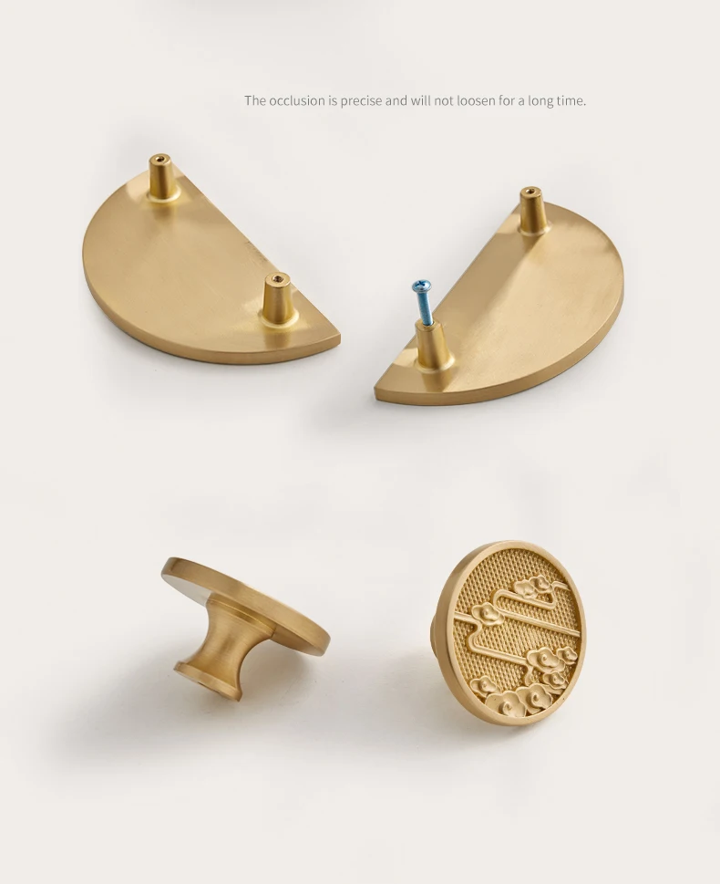 traditional chinese brass knob cabinet decorative handle