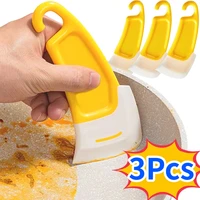 Spatule de nettoyage grattoir de cuisine lame souple grattoir brosse poêle sale Pot plats nettoyant outils cuisine outil de cuisson Gadget de cuisine 1
