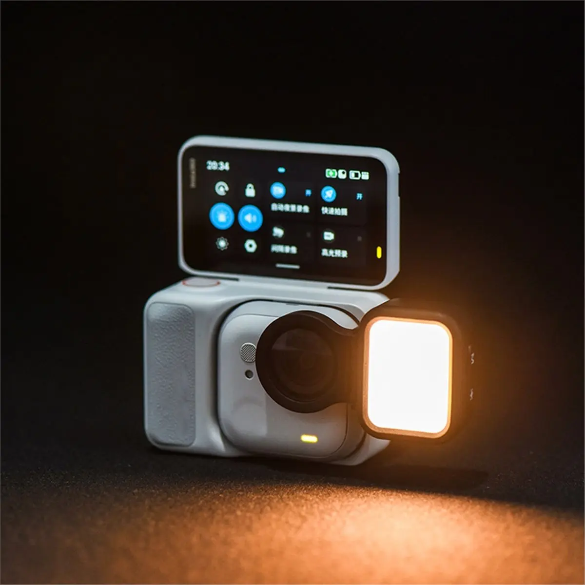 A10R For Go 울트라 미니 LED 라이트 마그네틱 필 라이트 비디오 셀카 라이트 보조 조명 휴대용 사진 Vlog 램프