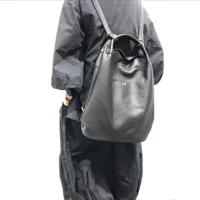 Genuine leather handmade top layer cowhide backpack backpack for women's style handbag 2