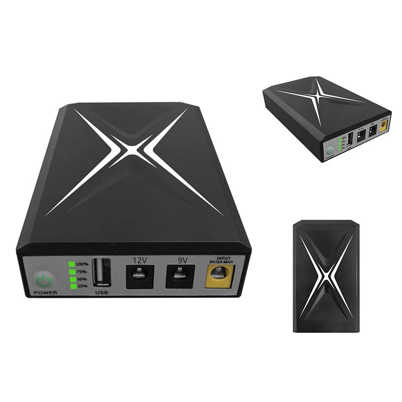 

10400Mah Mini UPS Battery Backup USB 5V2A 9V1A 12V1A Portable Uninterruptible Power Supply Unit For Router