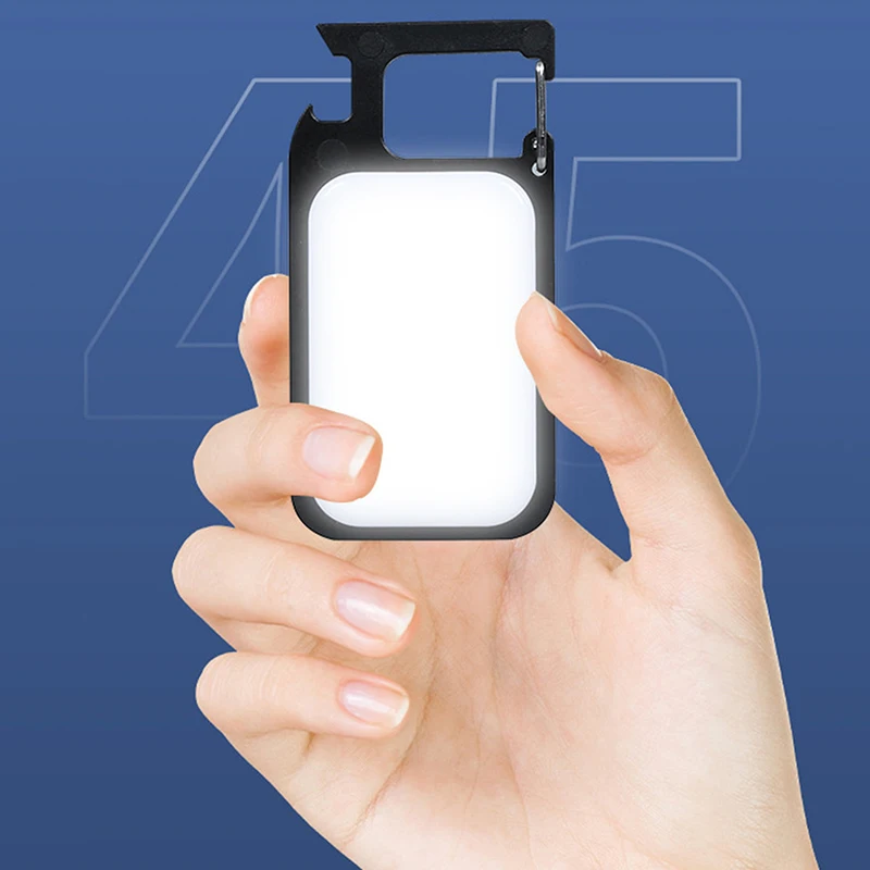 

Outdoor Mini COB Keychain Flashlight Work Light Charging Lamp Fishing Lights With Magnet For Camping Sport Riding Home Use