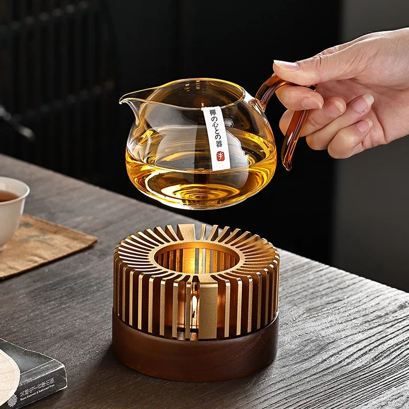 Wood Candle Cooking Tea Stove Tea Warmer Base Hot Warmer Candle Perfume Diffuser