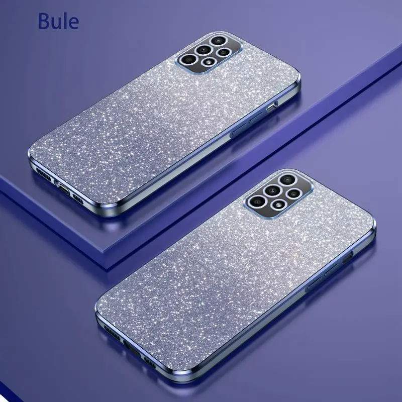 thumbnail image 1 of A 52 32 53 33 13 Luxury Gradient Glitter Plating Case For Samsung Galaxy A53 A33 A13 A52 A32 A72 A23 4G 5G Silicone Back Cover, 1 of 5