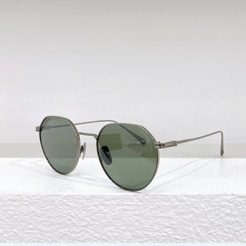

Authentic LANCIER DLX420A Trend UV400 Green Lenses Men Women Sun Glasses Popular Top Quality Alloy Frame Male Couple Eyewear