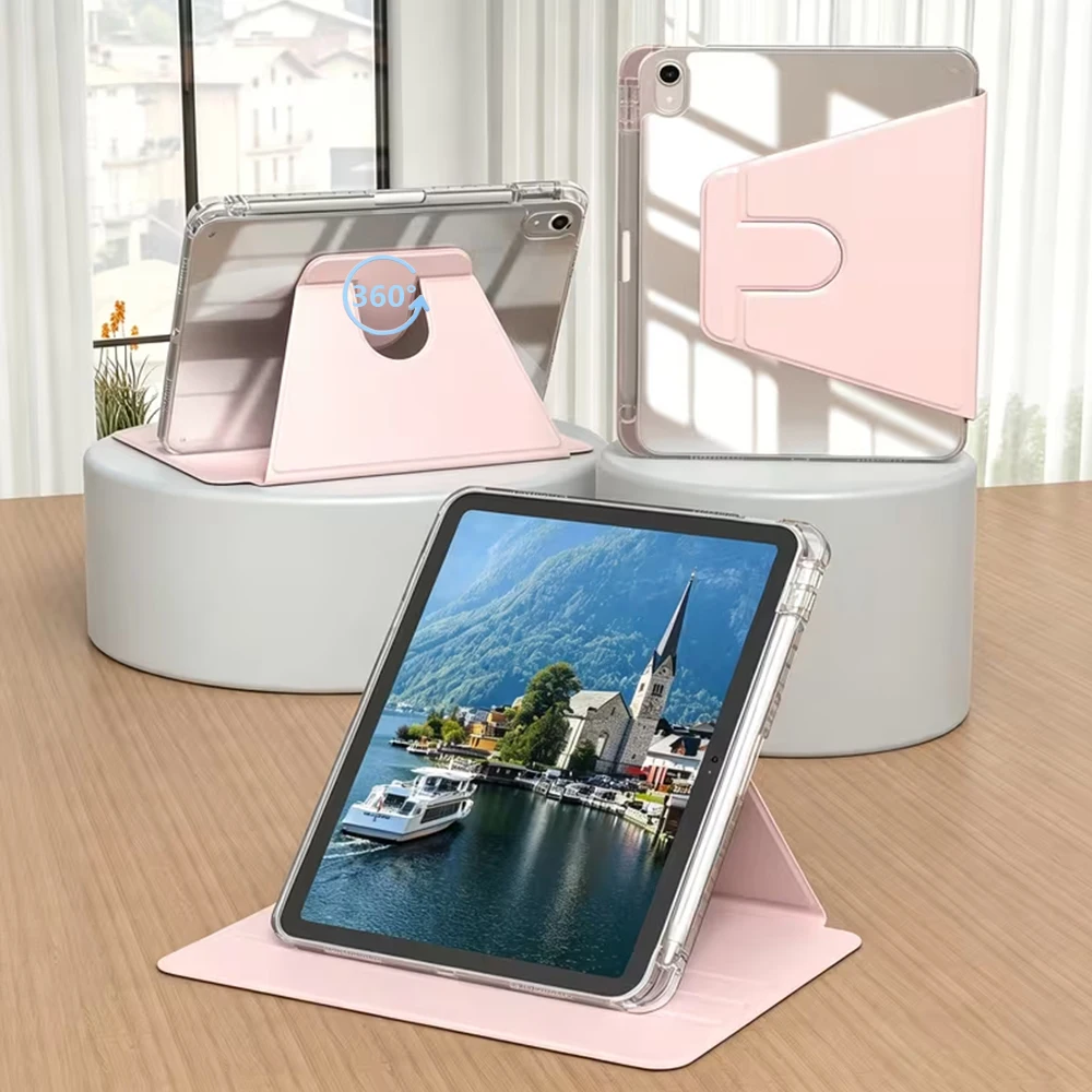 Swiveling 360° Rotation Tablet Cover for iPad Air, iPad, and iPad Pro