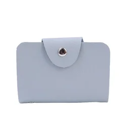 PU Leather Large Capacity Credit Card and Cash Organizer (Blue)