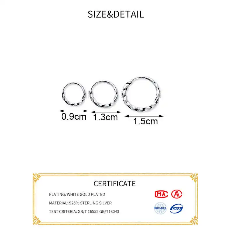 Рисунок 2 - Женские Геометрические серьги-кольца INZATT