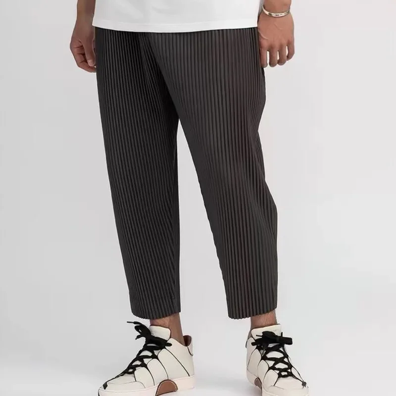 Casual pants Summer Pleated Pants Men